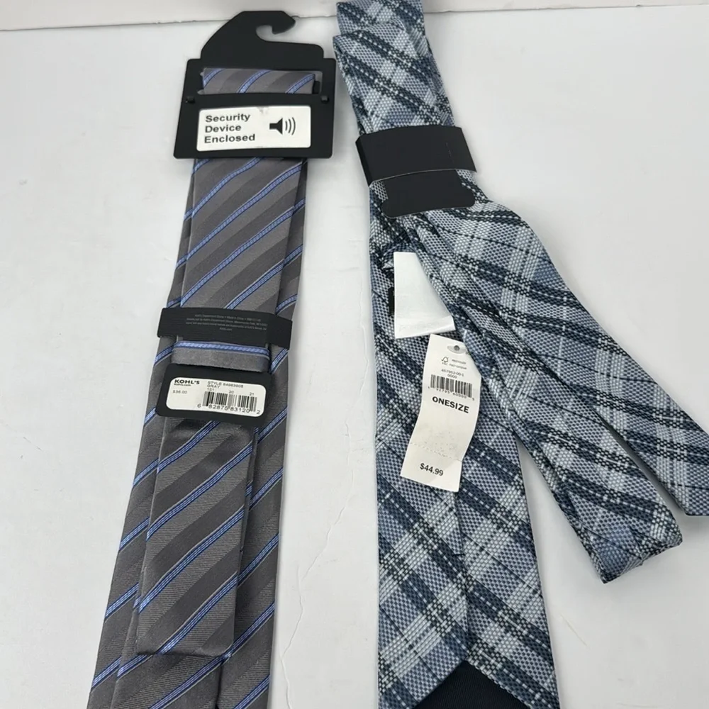 MARC ANTHONY AND BANANA REPUBLIC Mens Slim Design Lot of 2 Premium Ties Assorted
